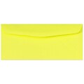 LUX® 60lbs. 4 1/8 x 9 1/2 #10 Bright Regular Envelopes, Electric Yellow, 250/BX