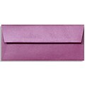 LUX® 4 1/8 x 9 1/2 #10 80lbs. Square Flap Envelopes W/Glue Closure, Punch Metallic Purple