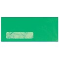 LUX® #10 (4 1/8 x 9 1/2) Window Envelopes, Bright Green, 500/BX