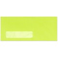 LUX® 60lbs. 4 1/8 x 9 1/2 #10 Bright Window Envelopes, Electric Green, 1000/BX