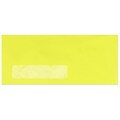 LUX® #10 (4 1/8 x 9 1/2) Bright Window Envelopes, Electric Yellow, 250/BX