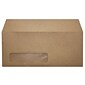 LUX Moistenable Glue #10 Window Envelope, 4 1/2" x 9 1/2", Grocery Bag Brown, 250/Box (4860-WGB-250)