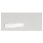 LUX Pastels Moistenable Glue #10 Window Envelope, 4 1/2" x 9 1/2", Pastel Gray, 250/Box (51384-250)