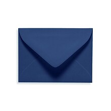 Lux® 2 11/16 x 3 11/16 80lbs. Pointed Mini Envelopes W/Glue; Navy Blue, 50/Pk