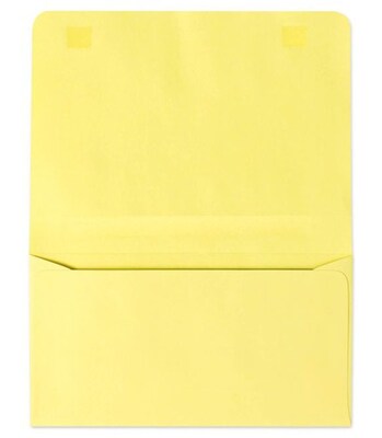 Lux® 4 1/4 x 6 1/2 #6 60lbs. 2-Way Envelopes; Pastel Canary Yellow, 500/Pk