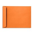 LUX® 10 x 13 70lbs. Open End Envelopes, Mandarin Orange, 50/Pack