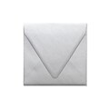 LUX® 80lbs. 6 1/2 x 6 1/2 Contour Flap Envelopes W/Glue, Silver Metallic, 1000/BX