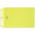 Lux® 6 x 9 Open End Clasp Envelopes; Bright Lemon, 100/Pk