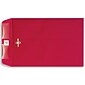 Lux® 6" x 9" Open End Clasp Envelopes; Holiday Red, 100/Pk