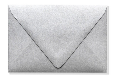LUX A1 Contour Flap Envelopes (3 5/8 x 5 1/8) 250/Box, Silver Metallic (1865-06-250)