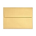 LUX® 80lb 5 3/4x8 3/4 Square Flap Metallic Envelopes W/Peel&Press; Gold, 500/BX