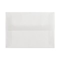 LUX® 6 x 9 1/2 30lbs. Square Flap Envelopes W/Peel & Press, Clear Translucent, 50/Pack