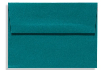 LUX® 70lbs. 4 3/8 x 5 3/4 Exclusive Square Flap Envelopes W/Glue; Teal Blue, 250/BX