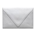 LUX A4 Contour Flap Envelopes (4 1/4 x 6 1/4) 50/Box, Silver Metallic (1872-06-50)
