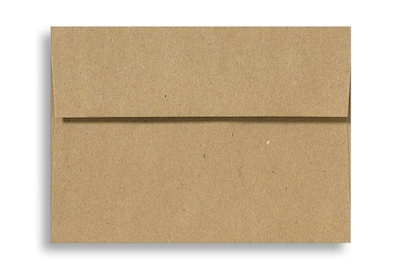 Lux® 4 1/4 x 6 1/4 70lbs. Square Flap Envelopes W/Peel & Press; Grocery Bag Brown, 50/Pk