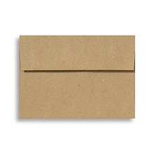Lux® 4 1/4 x 6 1/4 70lbs. Square Flap Envelopes W/Peel & Press; Grocery Bag Brown, 50/Pk