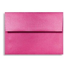 LUX A6 Invitation Envelopes (4 3/4 x 6 1/2) 50/Box, Azalea Metallic (5375-24-50)