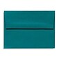 Lux® 4 3/4" x 6 1/2" 70lbs. Square Flap Envelopes W/Glue; Teal Blue, 50/Pk