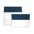 LUX A7 Colorflaps Envelopes (5 1/4 x 7 1/4) 50/Box, Navy Flap (CF4880-103-50)