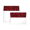 LUX® 5 1/4 x 7 1/4 A7 Invitation Envelopes W/Peel & Press, Poinsettia Flap, 250/BX