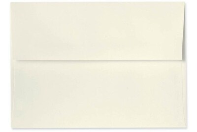 LUX 80lbs. 5 3/4 x 8 3/4 100% Recycled A9 Invitation Envelopes W/Glue, Natural, 250/BX