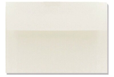 LUX 5 3/4 x 8 3/4 80lbs. A9 Invitation Envelopes W/Peel & Press, Natural White, 50/Pack