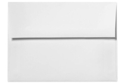Lux® 5 3/4 x 8 3/4 100% Recycled 80lbs. Square Flap Envelopes W/Peel & Press; White