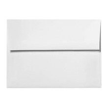 Lux® 5 3/4 x 8 3/4 100% Recycled 80lbs. Square Flap Envelopes W/Peel & Press; White