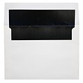 LUX® 60lbs. 5 3/4 x 8 3/4 A9 Invitation Envelopes W/Peel & Press, White/Black LUX, 250/BX