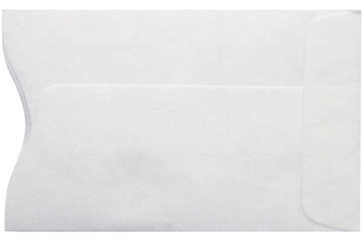LUX Open End #1 Coin Booklet Envelope, 2 1/4 x 3 1/2, 50/Pack (PC1801PL-50)