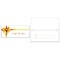 LUX® 70lbs. 2 7/8 x 6 1/2 Square Flap Currency Envelopes; Gold Bow, 500/BX