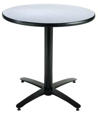 KFI® Seating 29 x 42 Round HPL Pedestal Table With Arched Base, Gray Nebula, 2/Pk