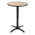 KFI® Seating 38 x 36 Round HPL Pedestal Table With Arched Base, Natural, 2/Pk