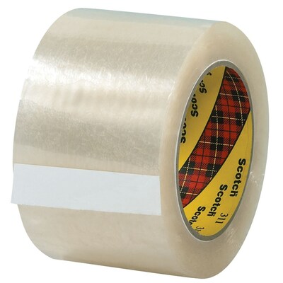 Scotch Carton Sealing Packing Tape, 3 x 110 Yds., Clear, 6/Carton (T9053116PK)