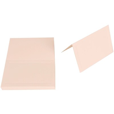 JAM Paper® Blank Foldover Cards, 3drug size, 2 3/16 x 3 3/8, 80lb Strathmore Bright White Wove Panel, 25/pack (1805683)