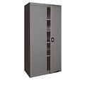 Sandusky Elite 78H Steel Storage Cabinet with 5 Shelves, Charcoal (EA4R362478-02)