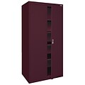 Sandusky Elite 72H Steel Storage Cabinet with 5 Shelves, Burgundy (EA4R361872-03)