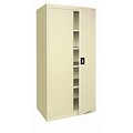 Sandusky Lee Elite Series 78 Steel Storage Cabinet with 4 Shelves, Putty (EA4R362478-07)