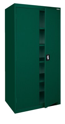 Sandusky Elite 72H Steel Storage Cabinet with 5 Shelves, Forest Green (EA4R361872-08)