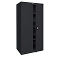 Sandusky Elite 72H Steel Storage Cabinet with 5 Shelves, Black (EA4R361872-09)