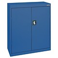 Sandusky Elite 42H Counter Height Steel Cabinet with 3 Shelves, Blue (EA2R362442-06)