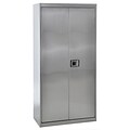 Sandusky Stainless Steel 78 Paddle Lock Storage Cabinet with 5 Shelves (SA4D362478-XX)