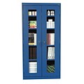 Sandusky See Thru 72H Clearview Steel Storage Cabinet with 5 Shelves, Blue (CA4V362472-06)
