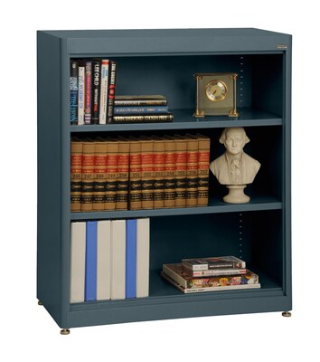 Sandusky® Elite 42 3-Shelf Radius Edge Steel Stationary Bookcase, Charcoal (BA2R361842-02)