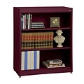 Sandusky® Elite 42 3-Shelf Radius Edge Steel Stationary Bookcase, Burgundy (BA2R361842-03)