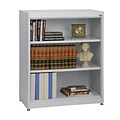 Sandusky® Elite 42 3-Shelf Radius Edge Steel Stationary Bookcase, Dove Gray (BA2R361842-05)