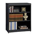 Sandusky® Elite 42 3-Shelf Radius Edge Steel Stationary Bookcase, Black (BA2R361842-09)