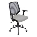 LumiSource® Network Padded Office Chair, Black/Silver