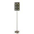 Ore International® 100W Modern Retro Floor Lamp, Black/Yellow