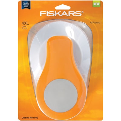 Fiskars® 4XL Lever Punch, Circle, 3 1/2